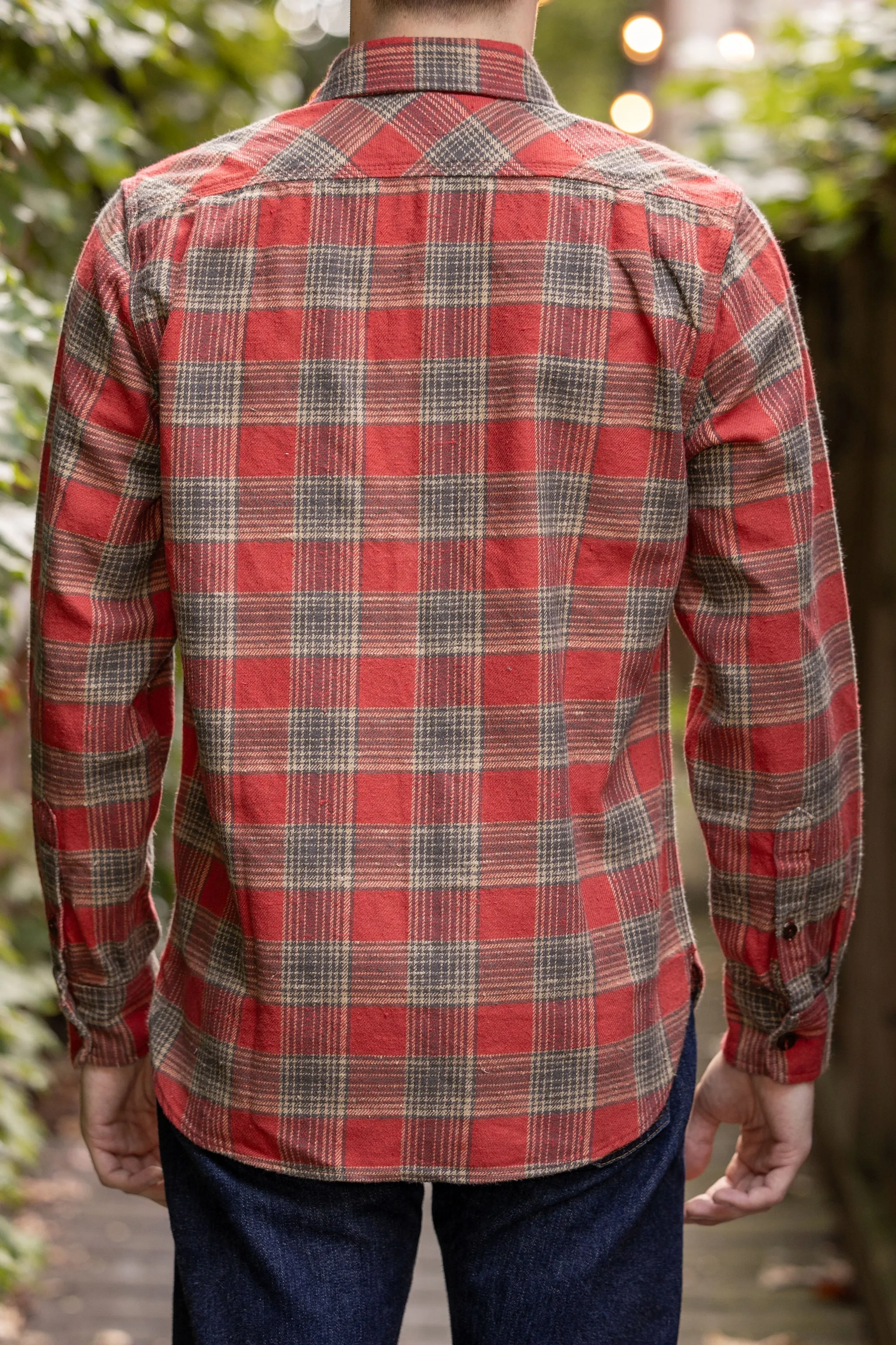 Freenote Cloth Jepson - Dusty Red Plaid sold by Franklin and Poe product image thumbnail 3