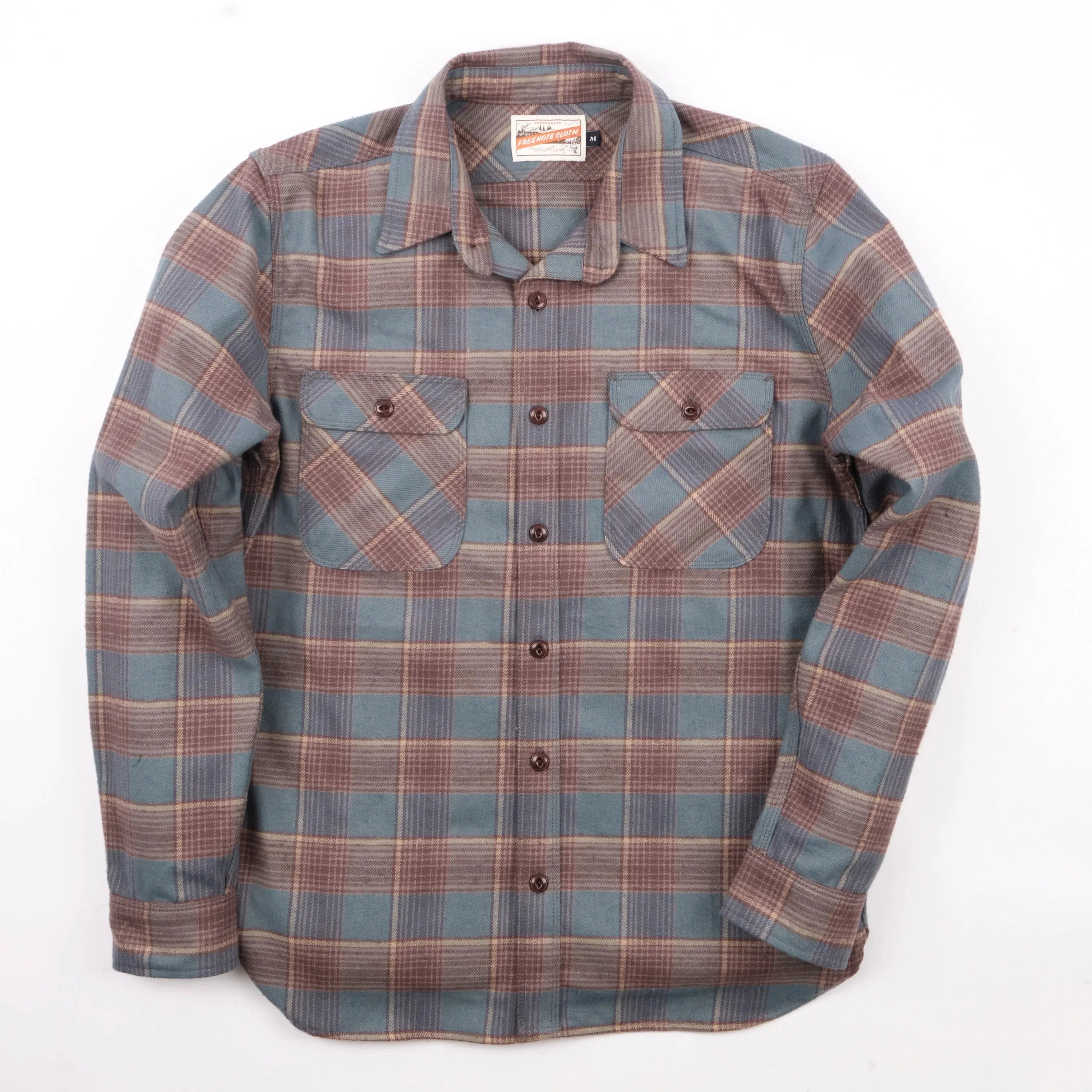Freenote Cloth Jepson - Dusty Blue Plaid sold by Franklin and Poe product image thumbnail 4