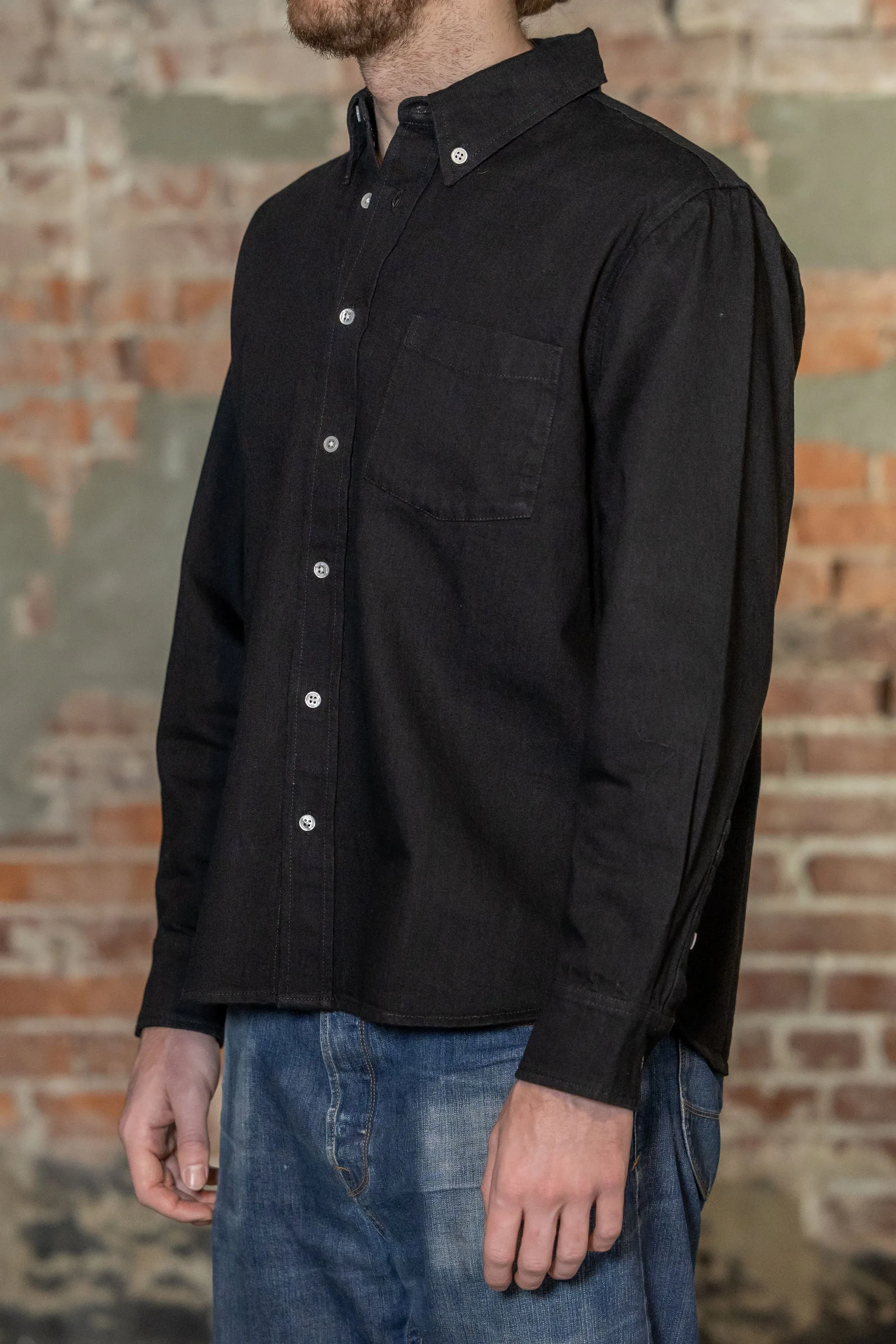 3sixteen Denim BD Shirt - Black Selvedge sold by Franklin and Poe product image thumbnail 2