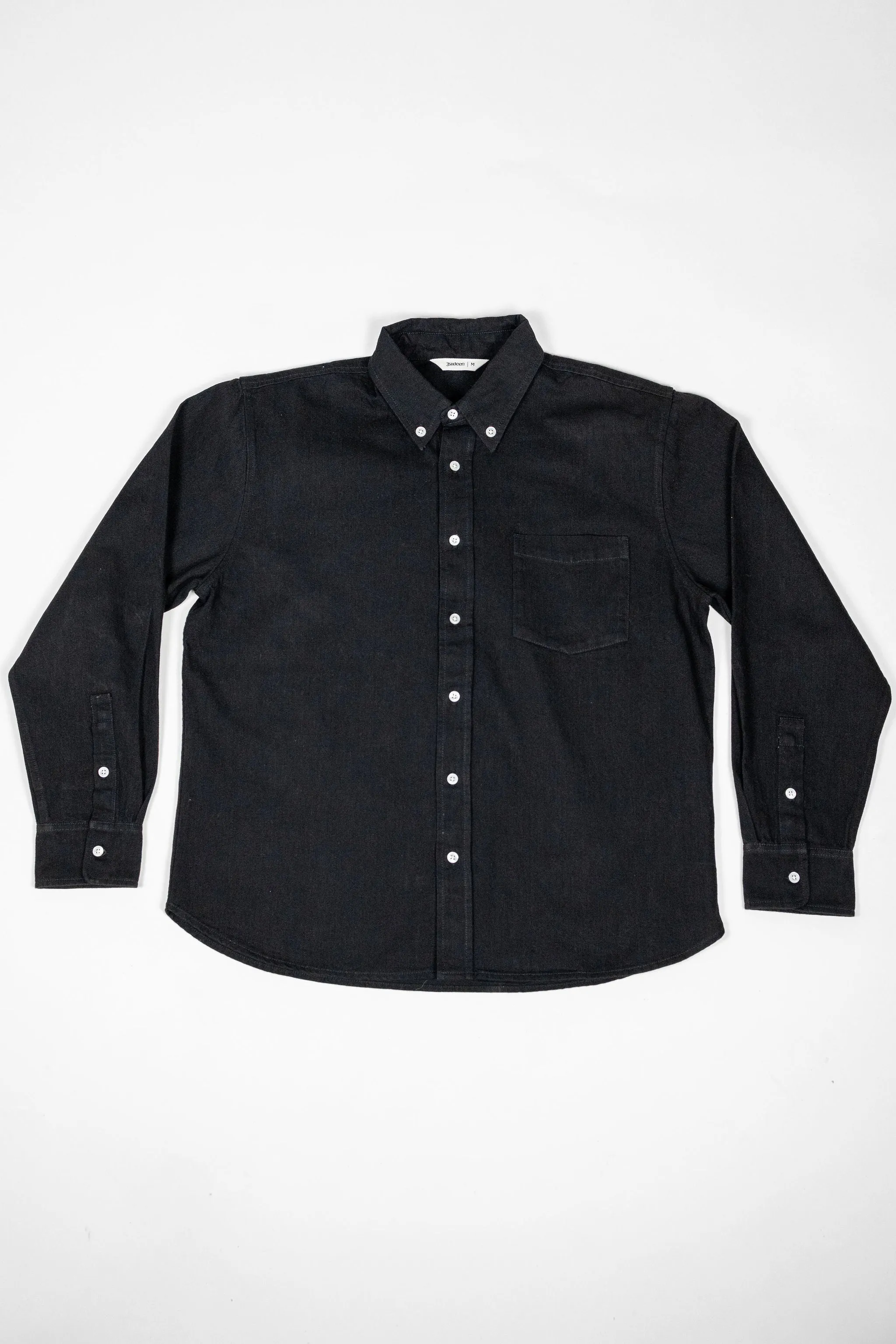 3sixteen Denim BD Shirt - Black Selvedge sold by Franklin and Poe product image thumbnail 4