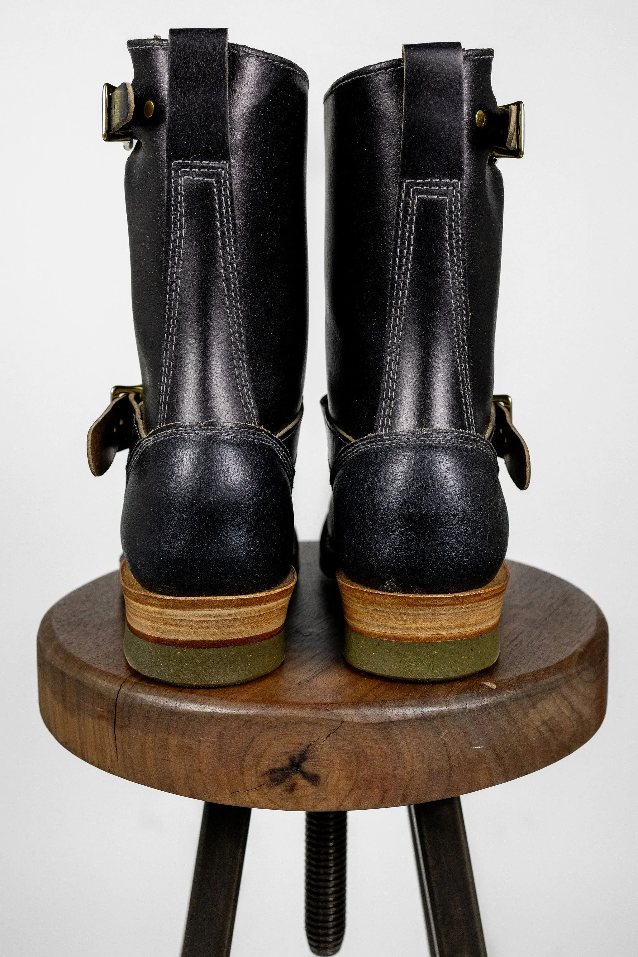 White's Boots x Franklin & Poe Engineer Boot - Black Waxed Flesh with Dr. Sole sold by Franklin and Poe product image thumbnail 3