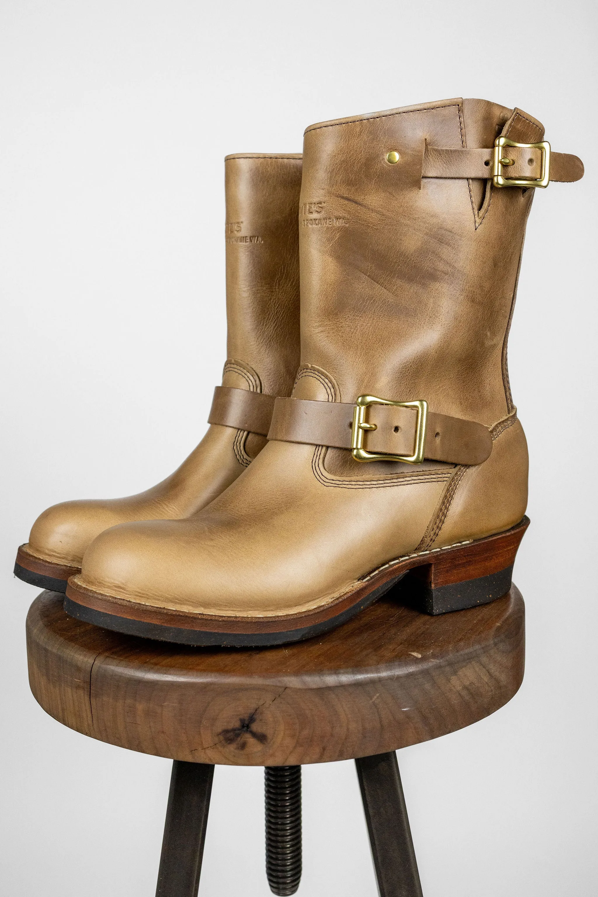 White's Boots x Franklin & Poe Engineer Boot - Natural Chromexcel with Dr. Sole sold by Franklin and Poe