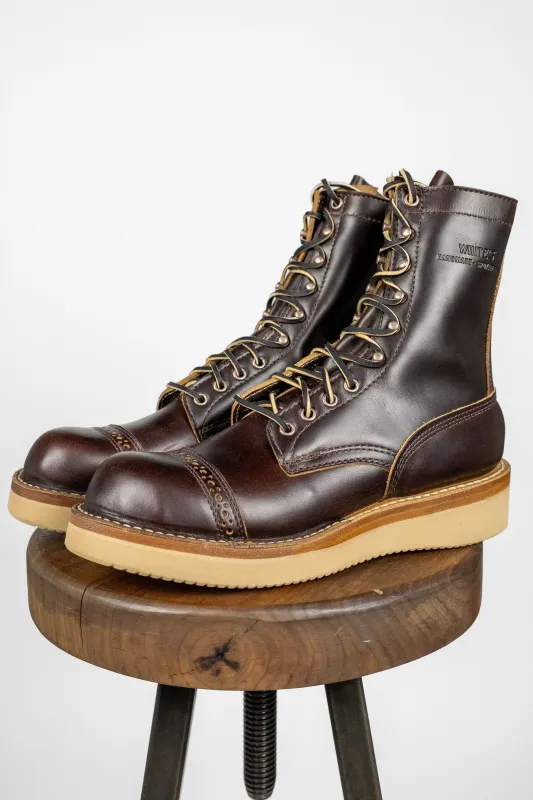 White's Boots x Franklin & Poe Broad Street Bully Boot - 8" Brown Double Shot sold by Franklin and Poe