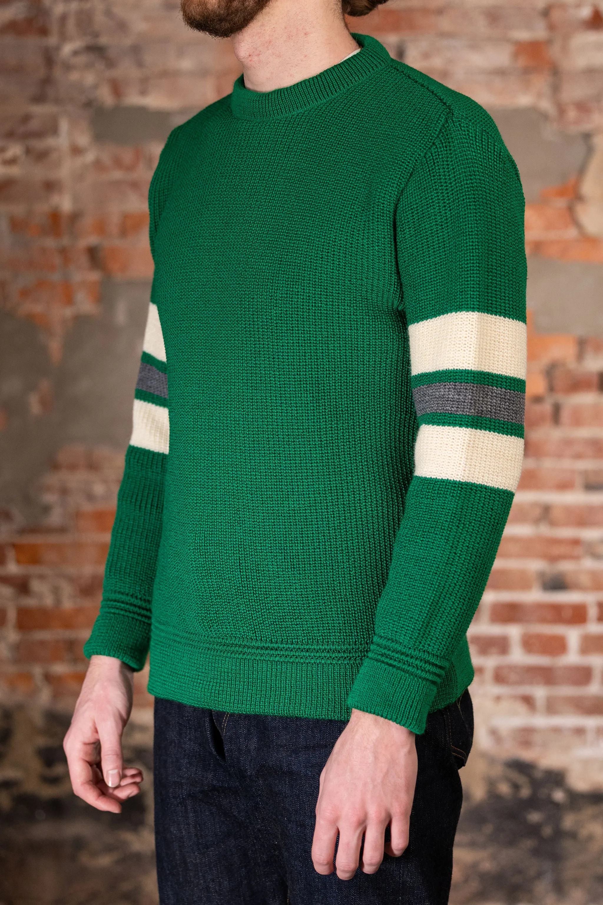 Heimat Textil Signal Sweater - Kelly Green sold by Franklin and Poe product image thumbnail 2
