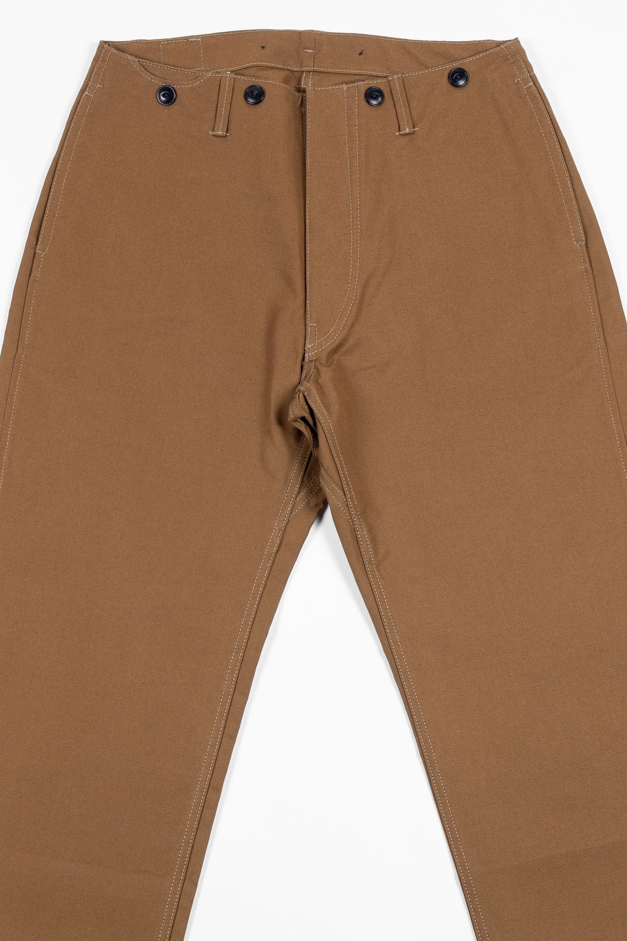 Blue Blanket P39 IT23 Waist Overall - Italian Waxed Khaki sold by Franklin and Poe product image thumbnail 4