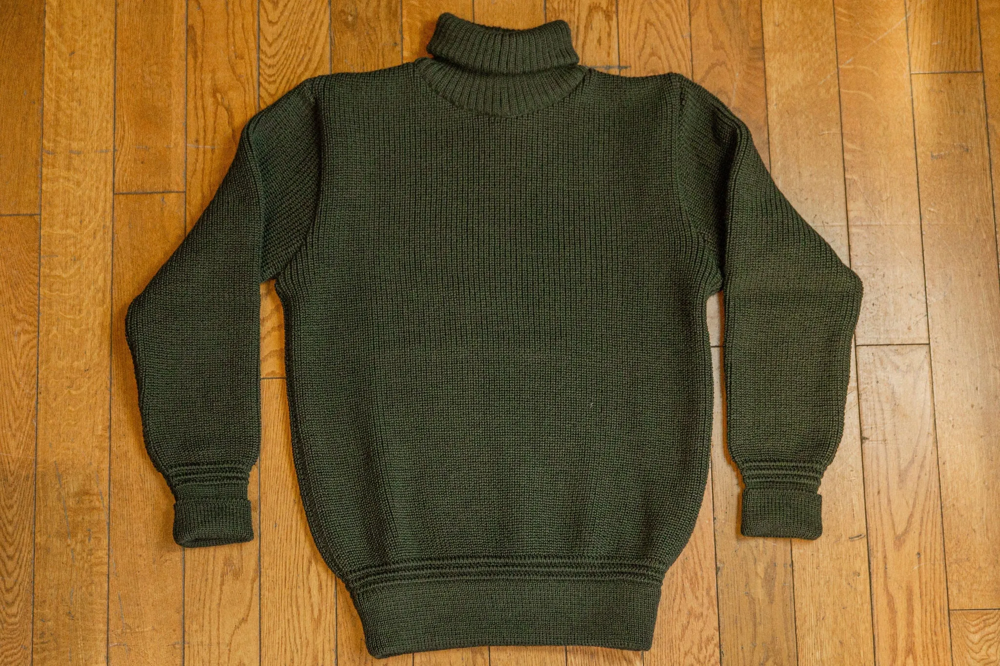 Heimat Textil Boat Roll Neck - Military Green sold by Franklin and Poe product image thumbnail 4