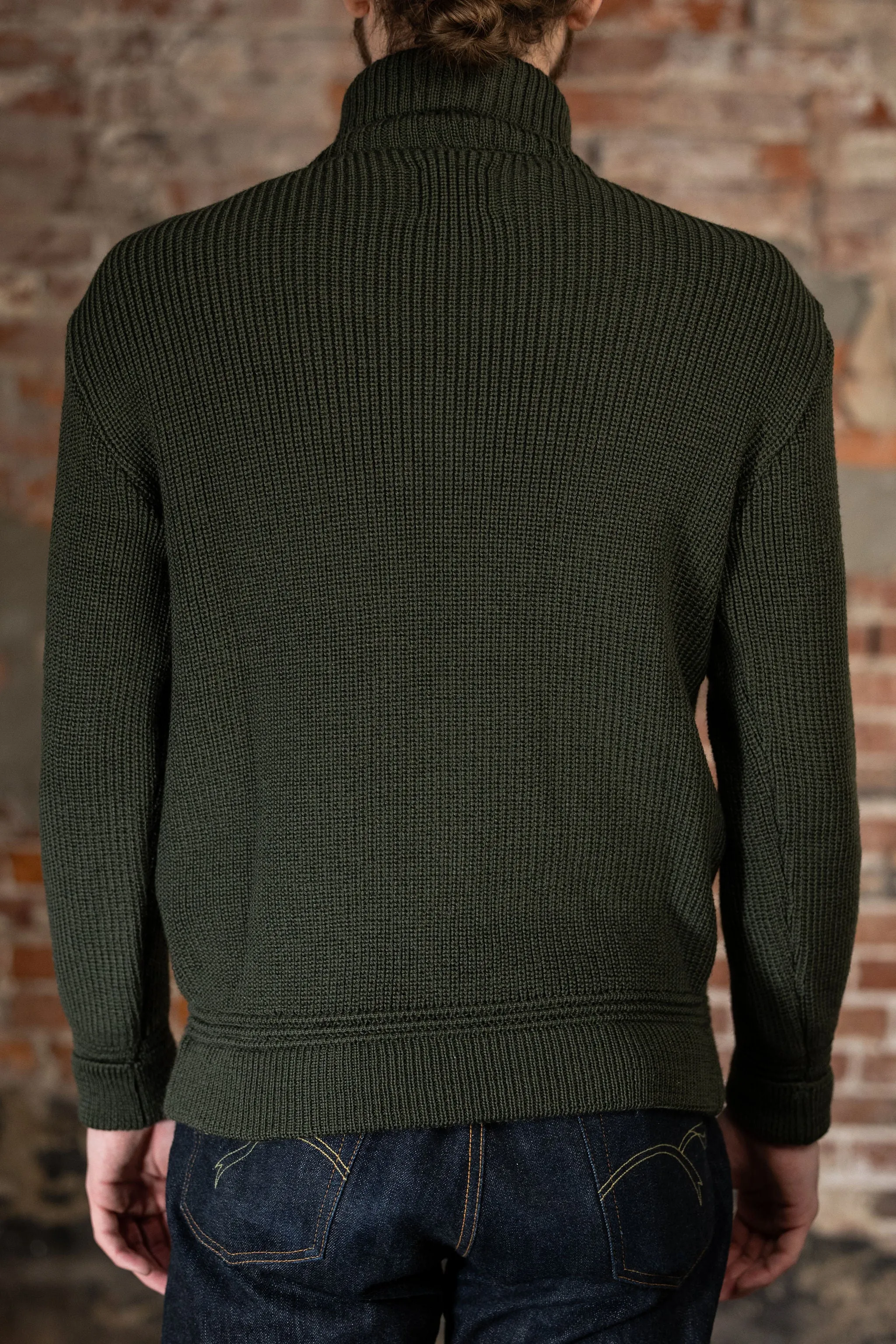 Heimat Textil Boat Roll Neck - Military Green sold by Franklin and Poe product image thumbnail 3