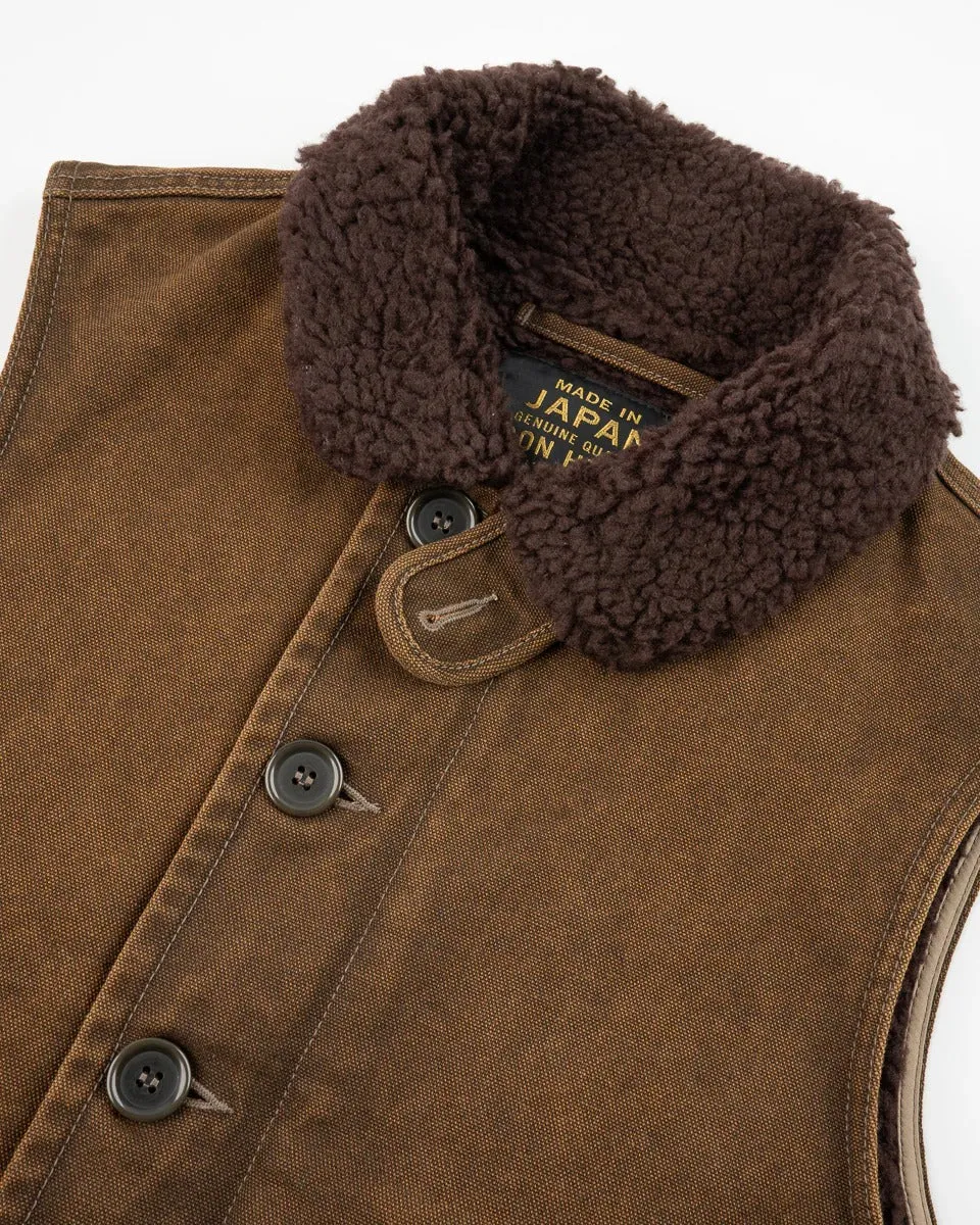 Iron Heart IHV-51-BRN 12oz Duck N1 Deck Vest - Brown sold by Franklin and Poe product image thumbnail 2