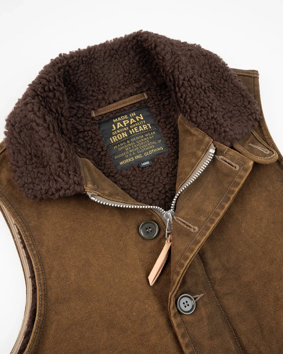 Iron Heart IHV-51-BRN 12oz Duck N1 Deck Vest - Brown sold by Franklin and Poe product image thumbnail 3