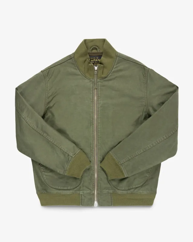 Iron Heart IHM-47-ODG 12oz Whipcord Tanker Jacket - Olive Drab Green sold by Franklin and Poe