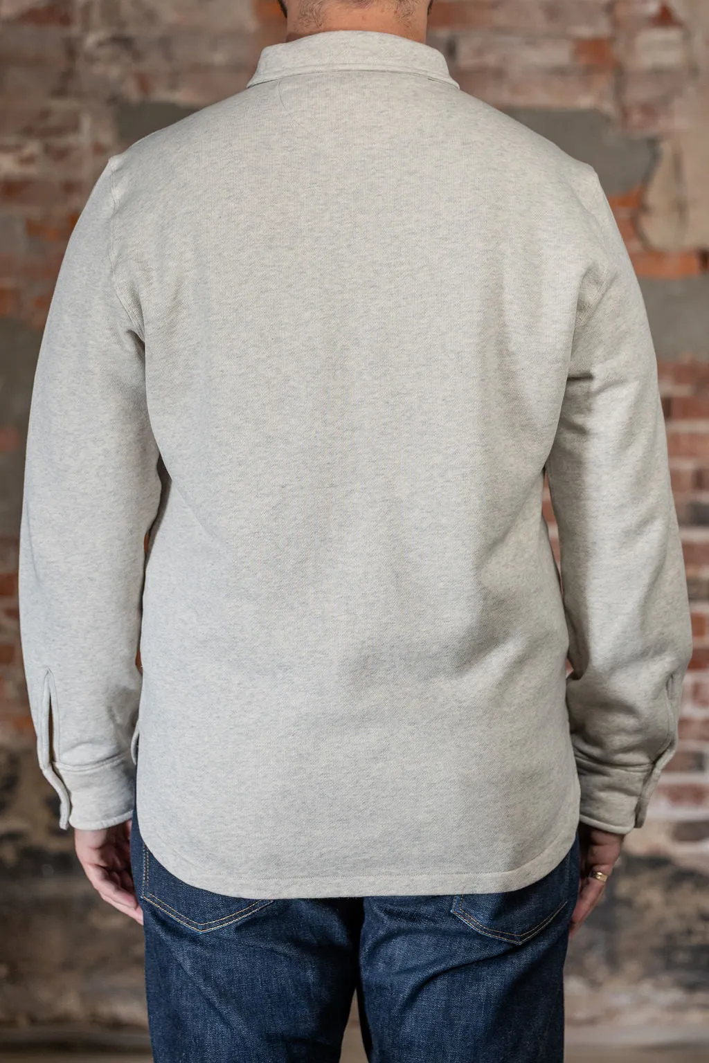 Wythe Half Zip Sweatshirt - Heather Grey sold by Franklin and Poe product image thumbnail 3
