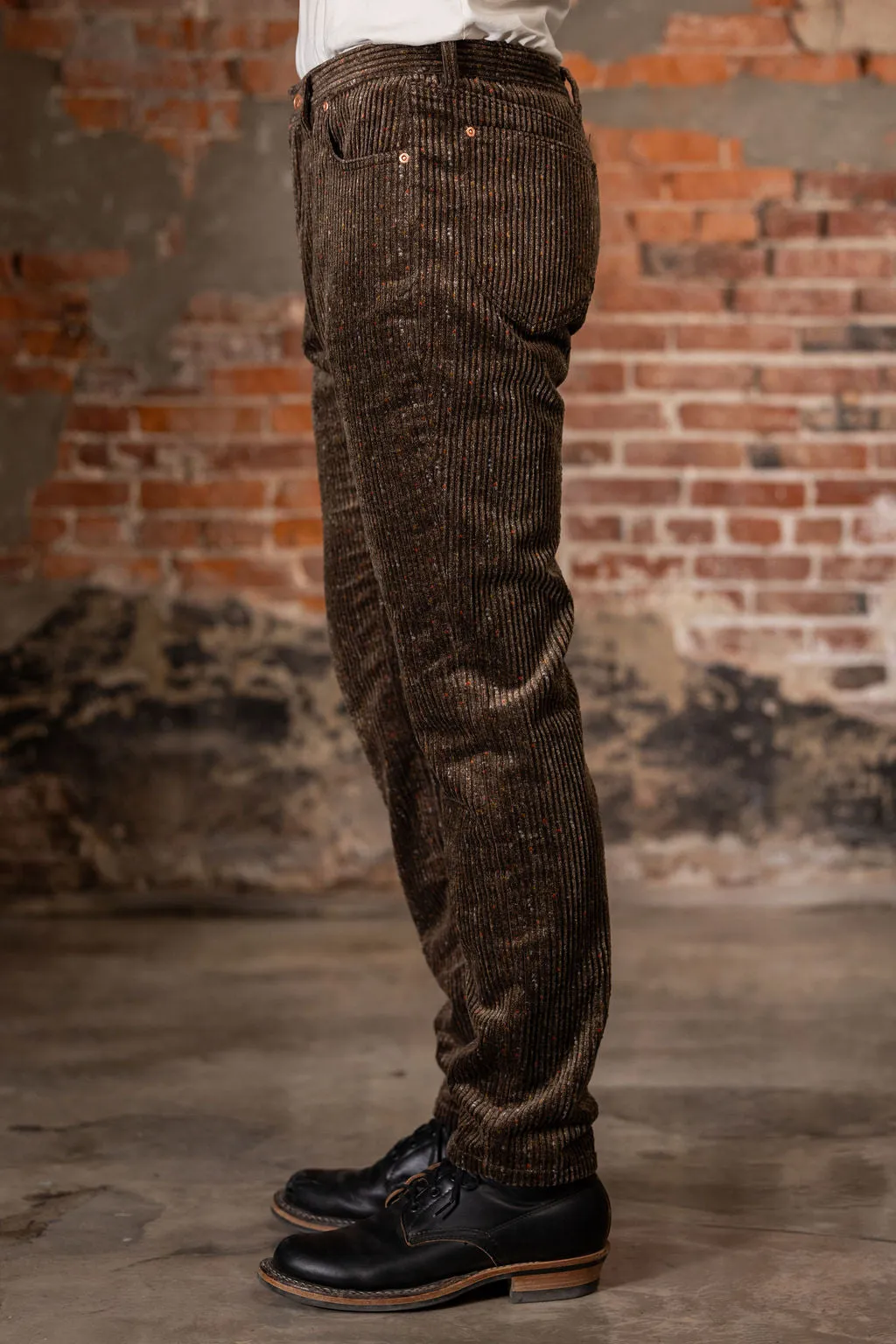 Wythe Italian Donegal 5-Pocket Corduroy - Rustic Brown sold by Franklin and Poe product image thumbnail 2