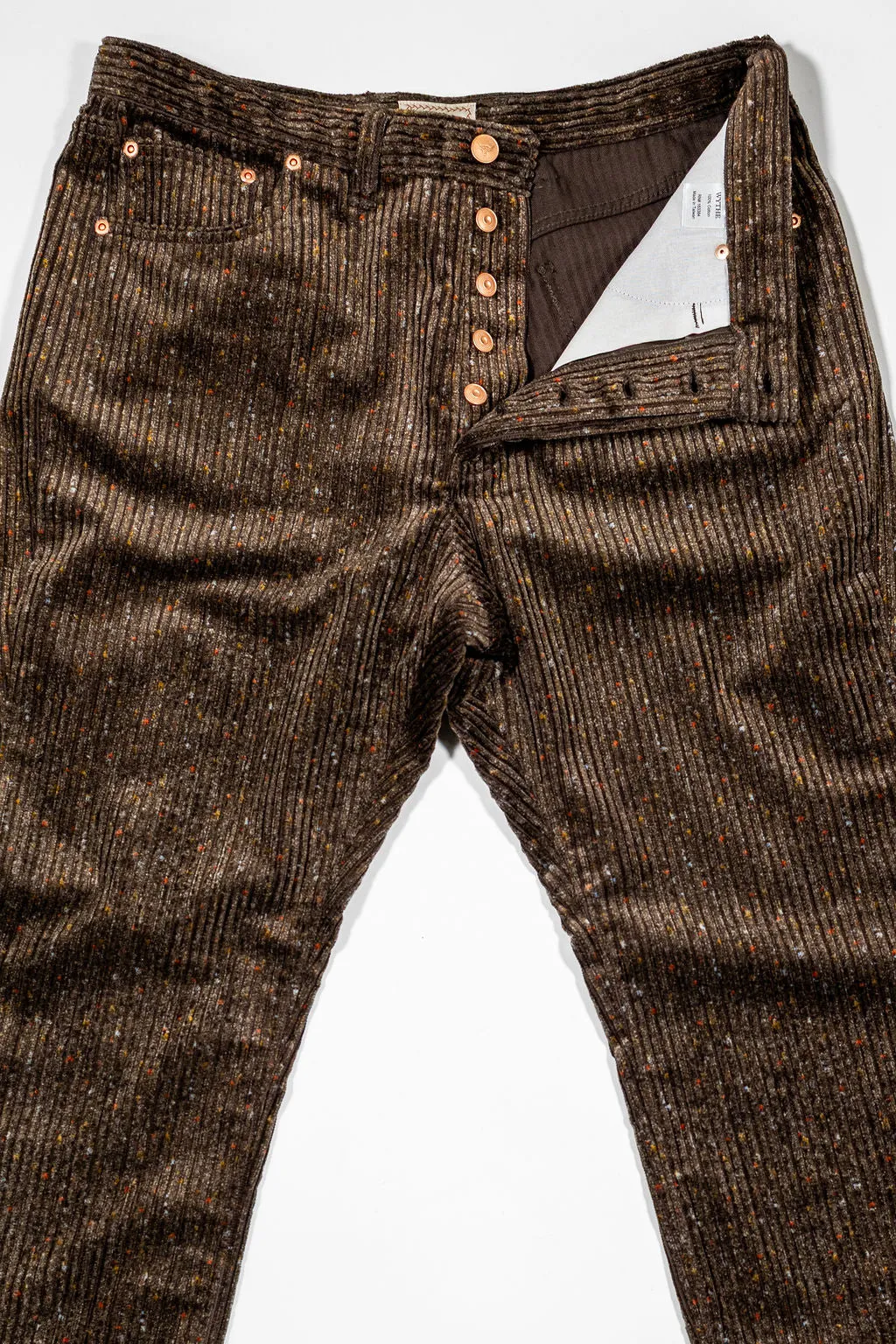 Wythe Italian Donegal 5-Pocket Corduroy - Rustic Brown sold by Franklin and Poe product image thumbnail 5