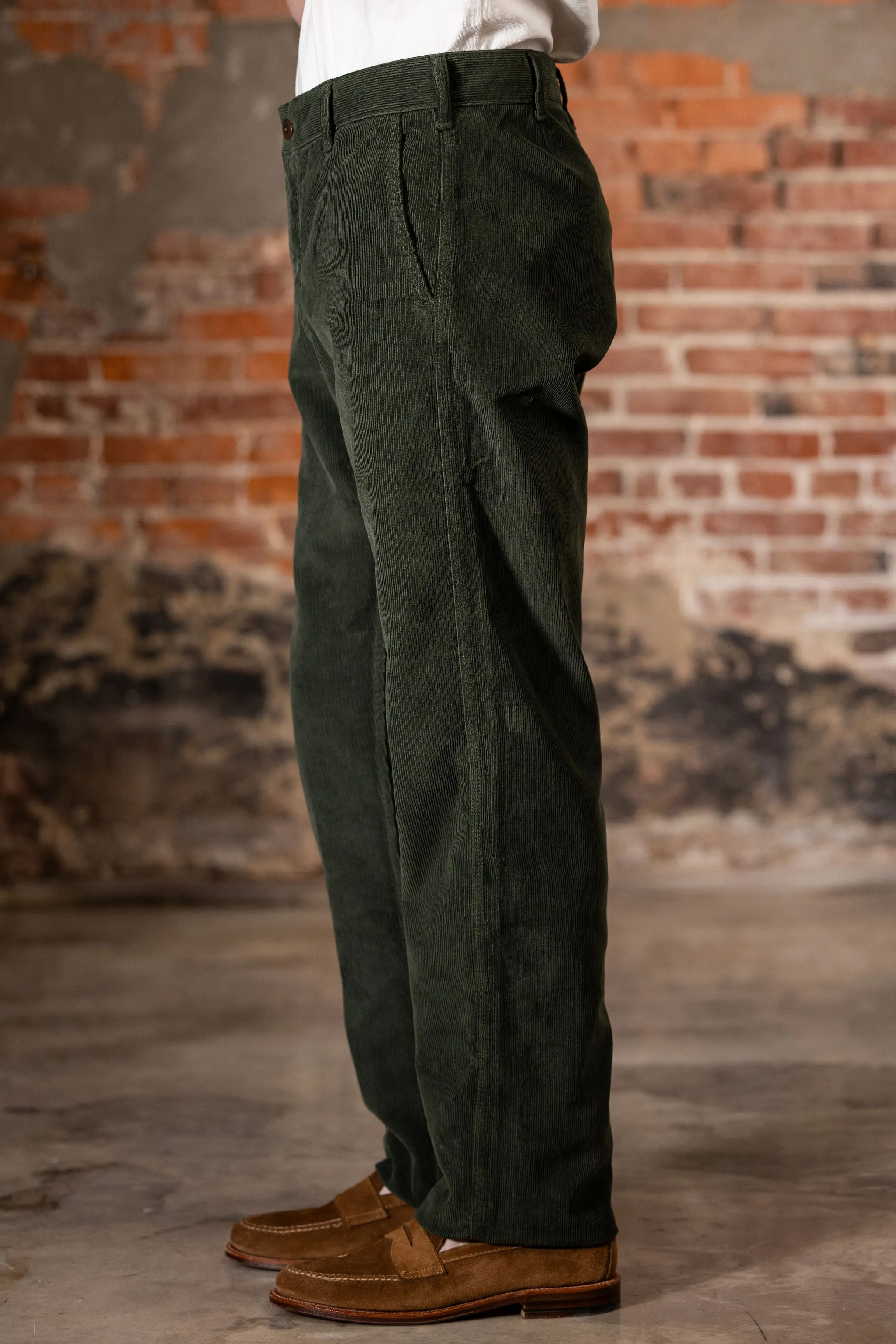 Heimat Textil Journey Pant Cord - Military Green sold by Franklin and Poe product image thumbnail 2