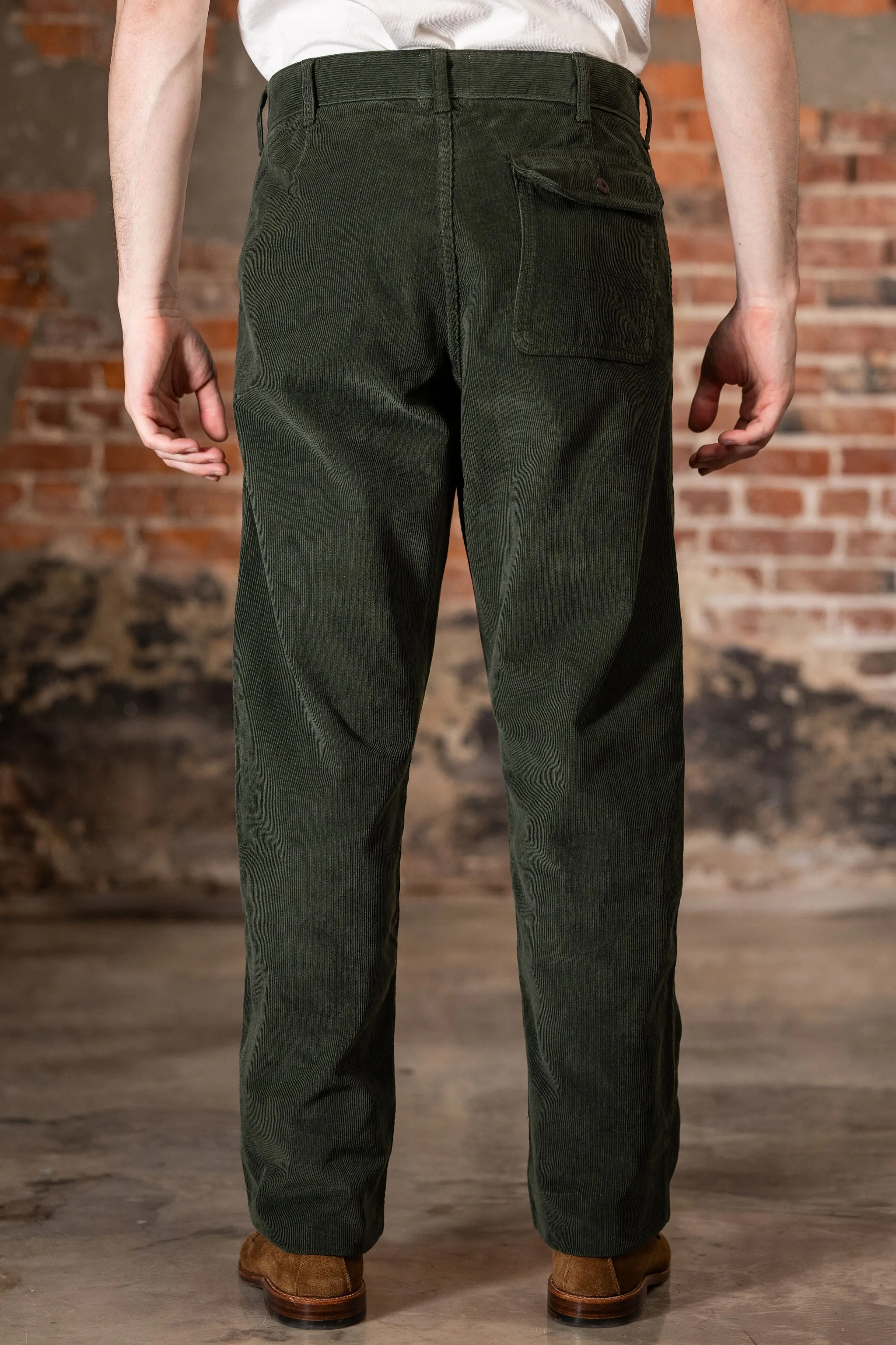 Heimat Textil Journey Pant Cord - Military Green sold by Franklin and Poe product image thumbnail 3