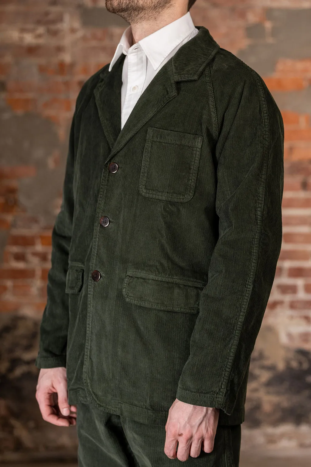 Heimat Textil Artist Blazer Cord - Military Green sold by Franklin and Poe product image thumbnail 2
