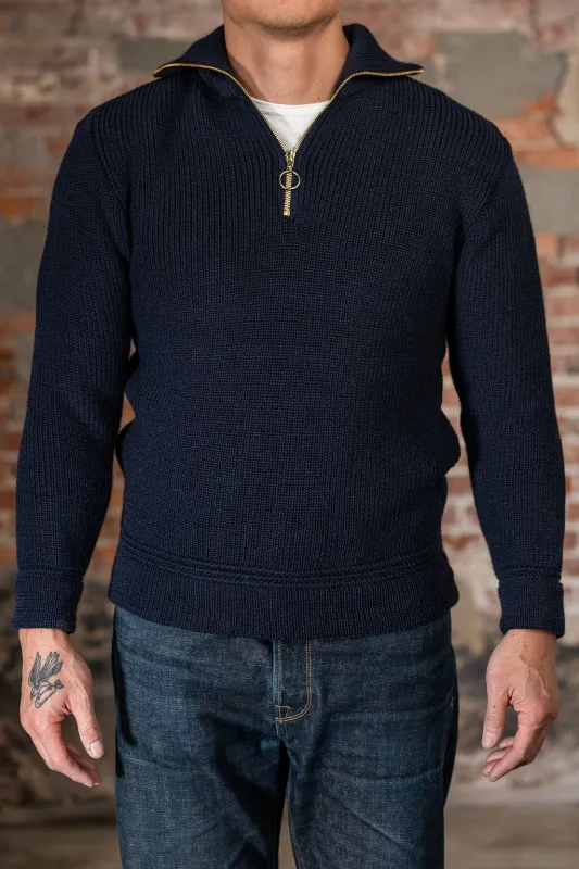 Heimat Textil Skipper Sweater - Ink sold by Franklin and Poe