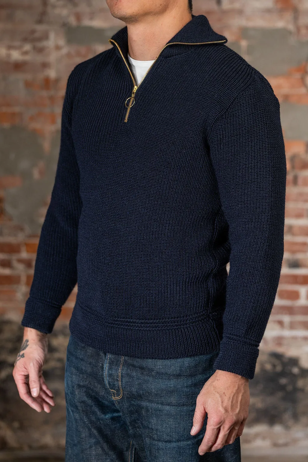 Heimat Textil Skipper Sweater - Ink sold by Franklin and Poe product image thumbnail 2