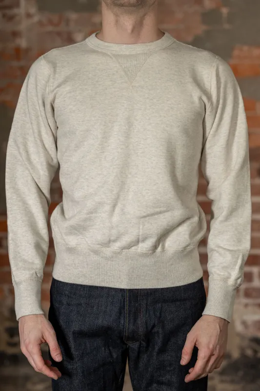 Buzz Rickson's BR65622 Set-in Crew Neck Sweatshirt - Oatmeal sold by Franklin and Poe