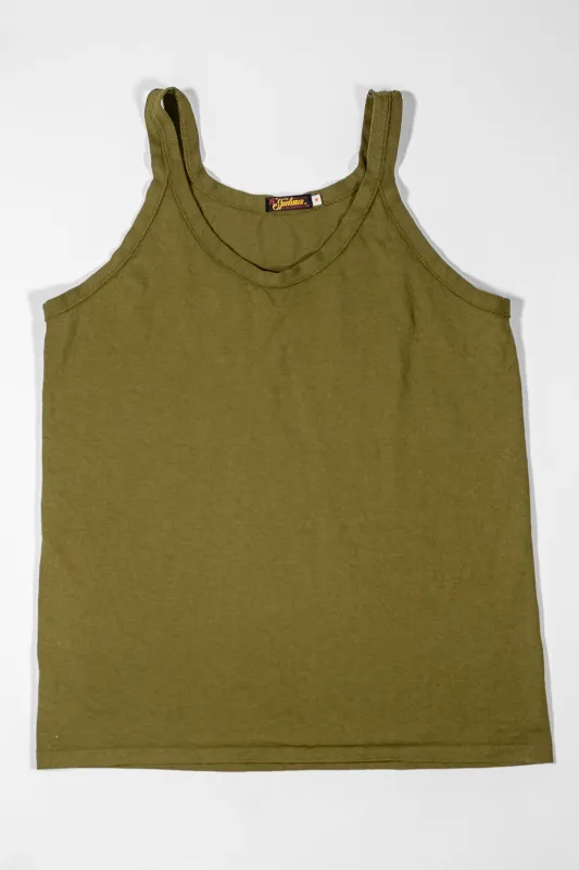 Mister Freedom "Bronson" Tank Top - " Jungle" Green sold by Franklin and Poe