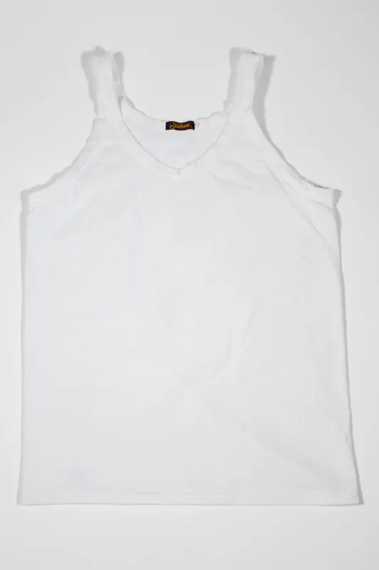 Mister Freedom "Bronson" Tank Top - White sold by Franklin and Poe