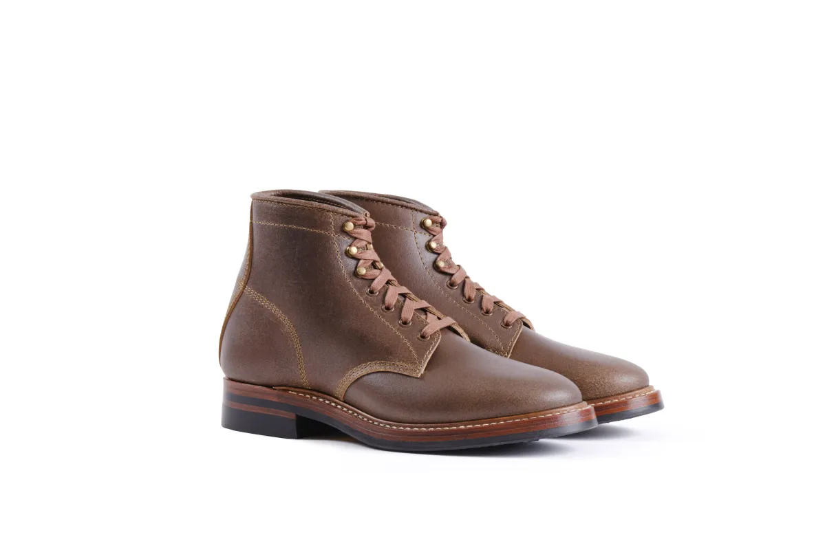 (Pre-Order SS26) John Lofgren El Capitan Boots - Horween Waxed Flesh Natural sold by Franklin and Poe