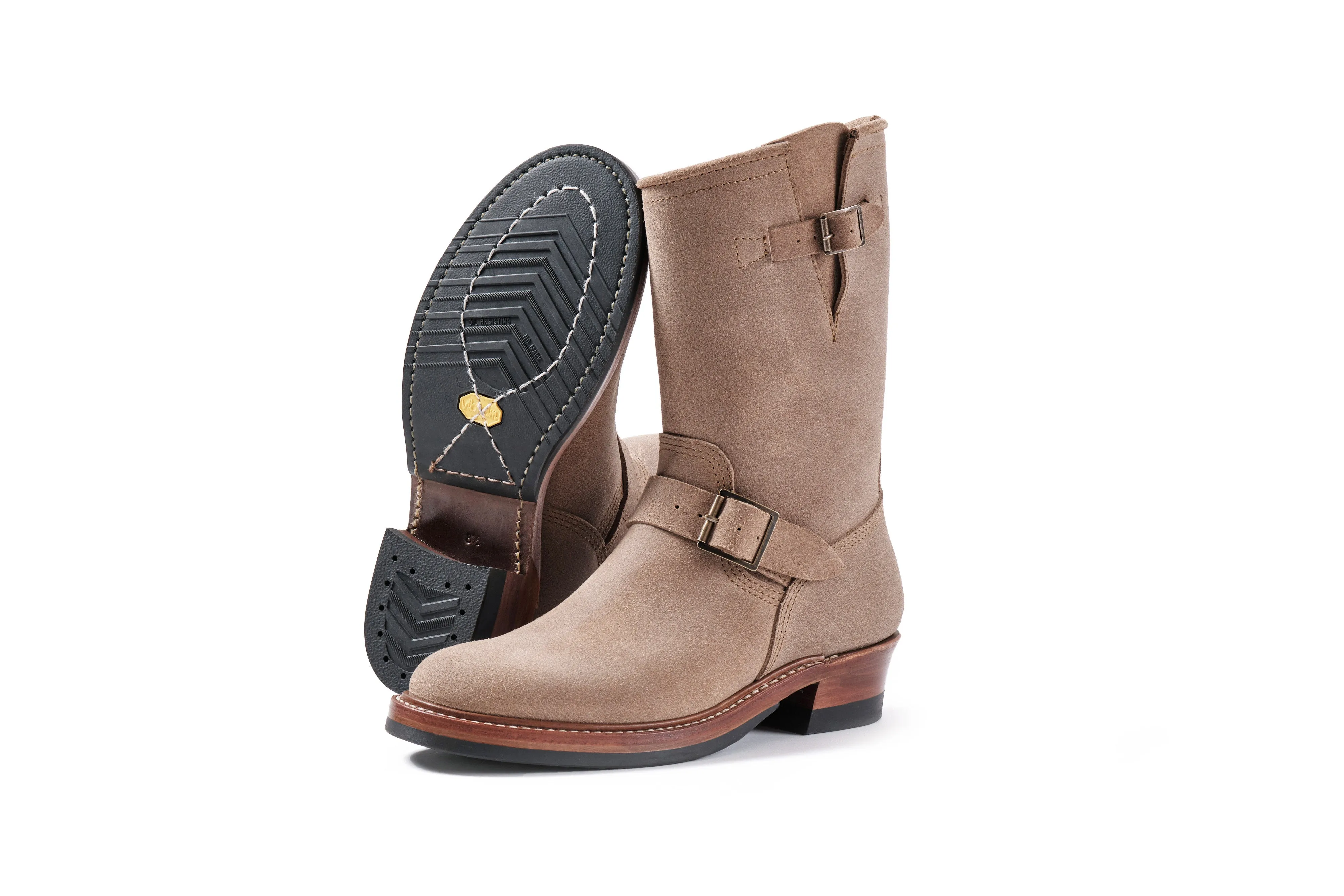 (Pre-Order SS26) John Lofgren Wabash Engineer Boots - Horween CXL Natural Roughout sold by Franklin and Poe product image thumbnail 3