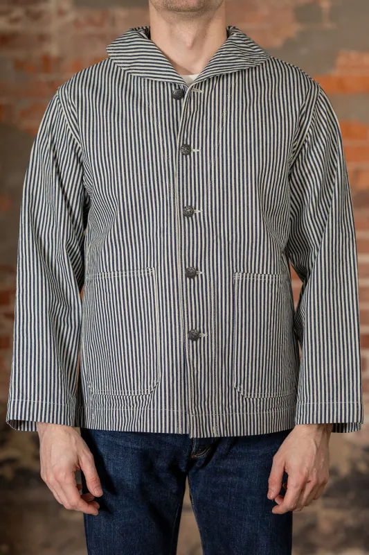 Buzz Rickson's BR15303 US Navy WWⅡ Utility Hickory Jacket - One Wash sold by Franklin and Poe