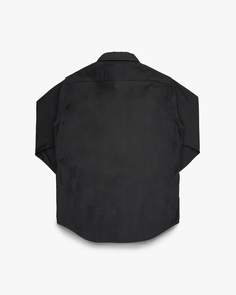 Iron Heart IHSH-425-BLK 8oz Military Whipcord CPO Shirt - Black sold by Franklin and Poe product image thumbnail 5
