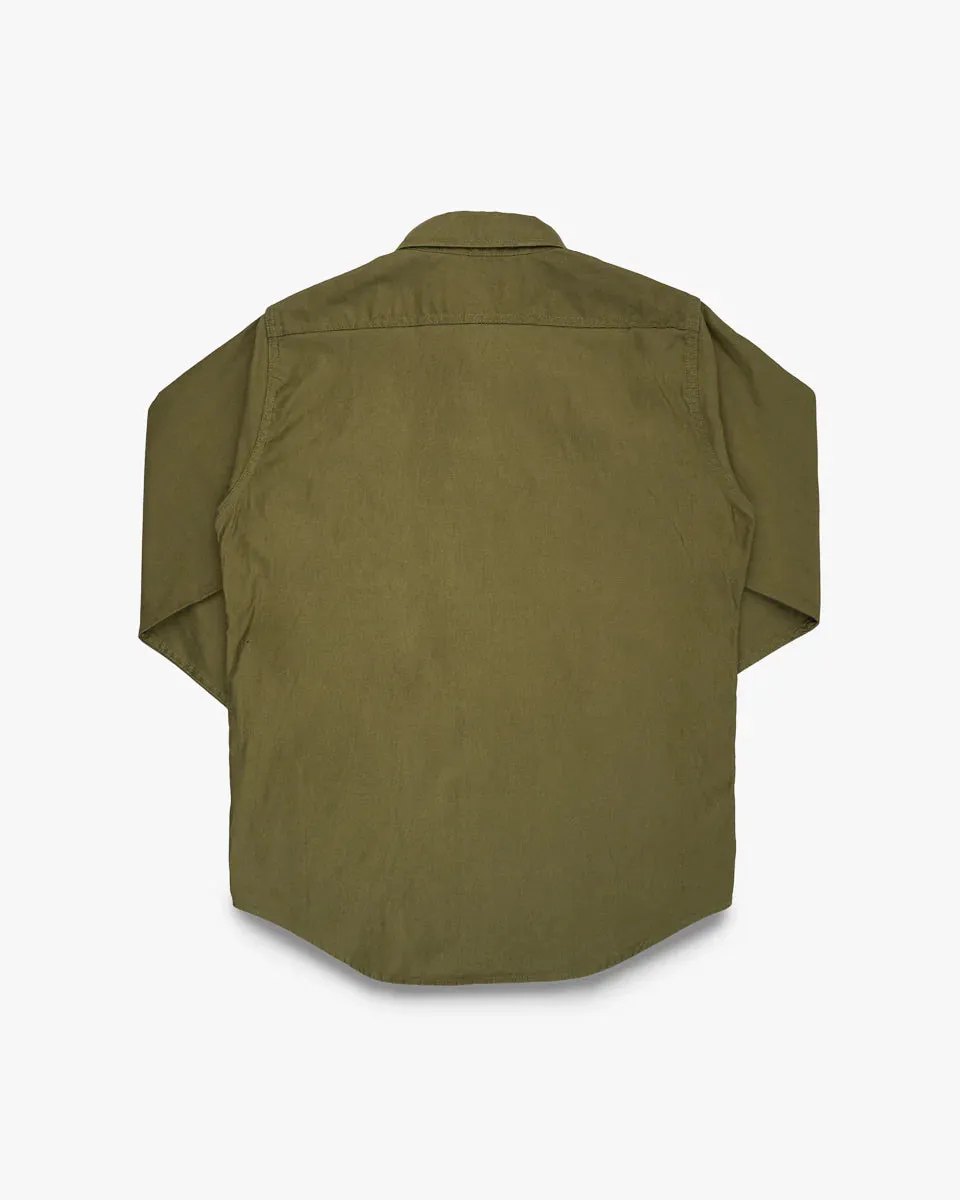 Iron Heart IHSH-425-OLV 8oz Military Whipcord CPO Shirt - Olive sold by Franklin and Poe product image thumbnail 5
