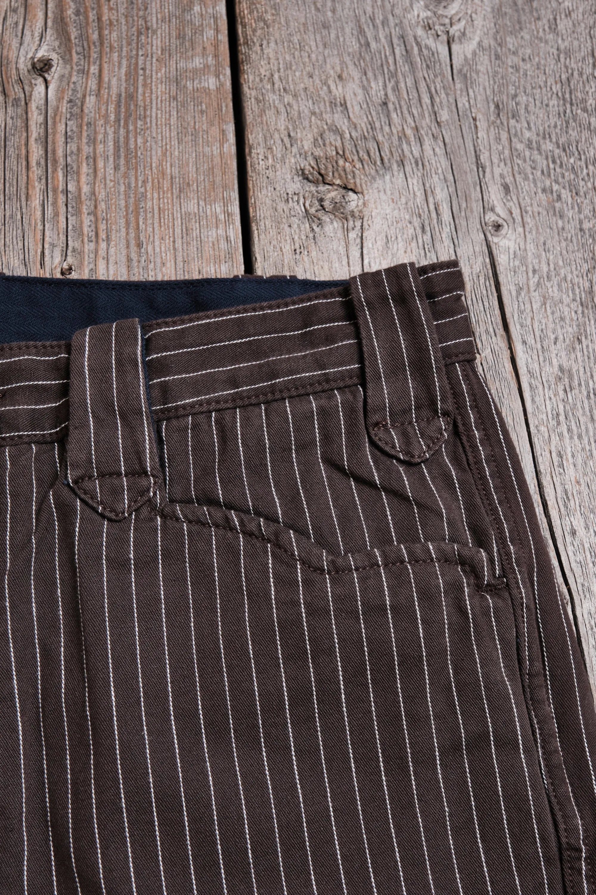 Freenote Cloth Duster Pant - Brown Stripe sold by Franklin and Poe product image thumbnail 5