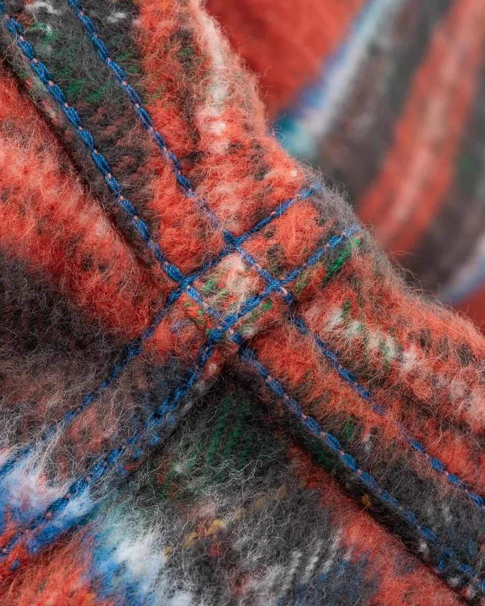 Iron Heart IHSH-436-RED Ultra Heavy Flannel American Check Western Shirt - Red "The Watermelon Man" sold by Franklin and Poe product image thumbnail 5