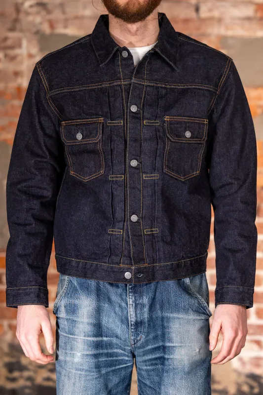The Flat Head FN-OJ-D002 14.5oz Denim Jacket - 50s Type II sold by Franklin and Poe