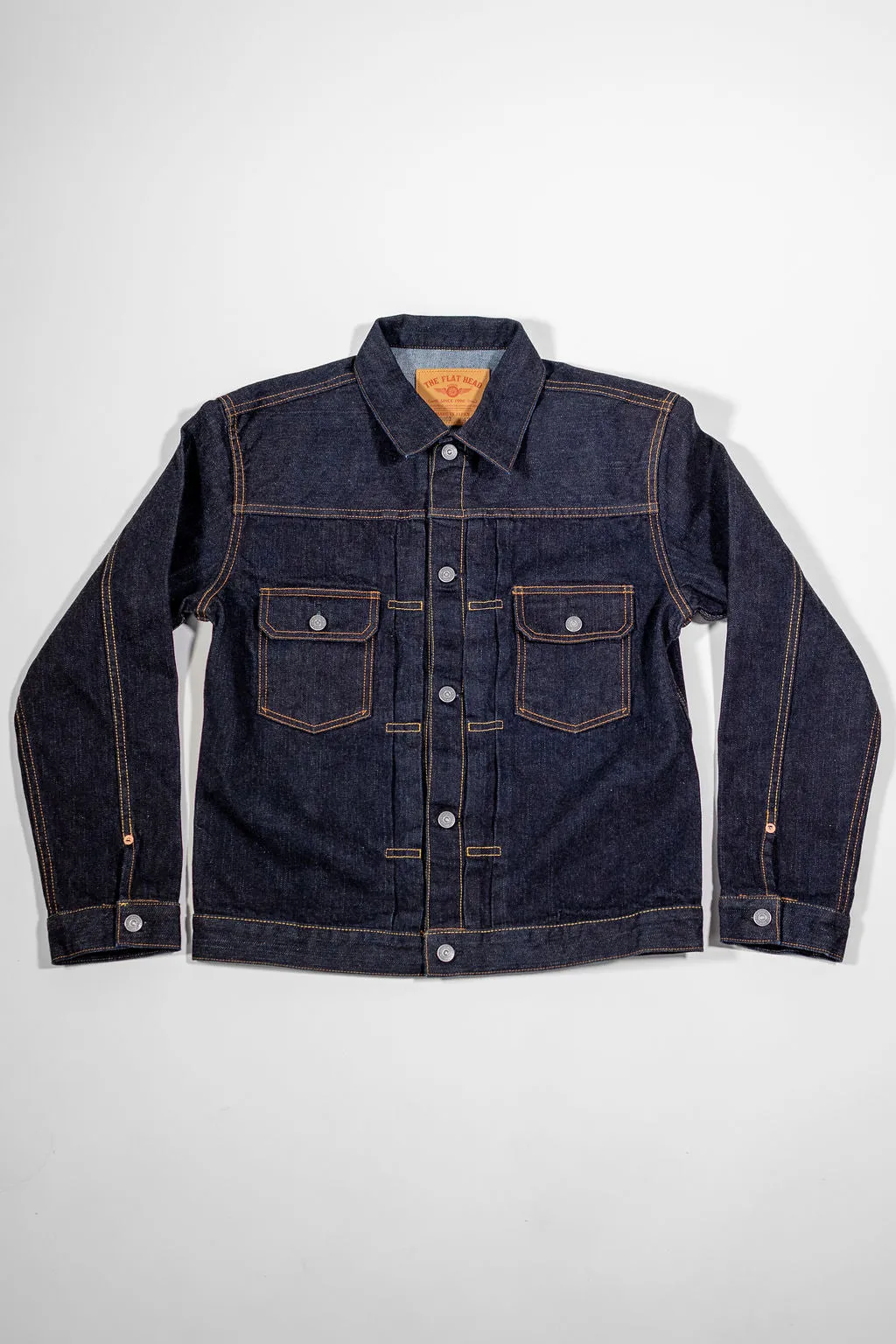 The Flat Head FN-OJ-D002 14.5oz Denim Jacket - 50s Type II sold by Franklin and Poe product image thumbnail 4