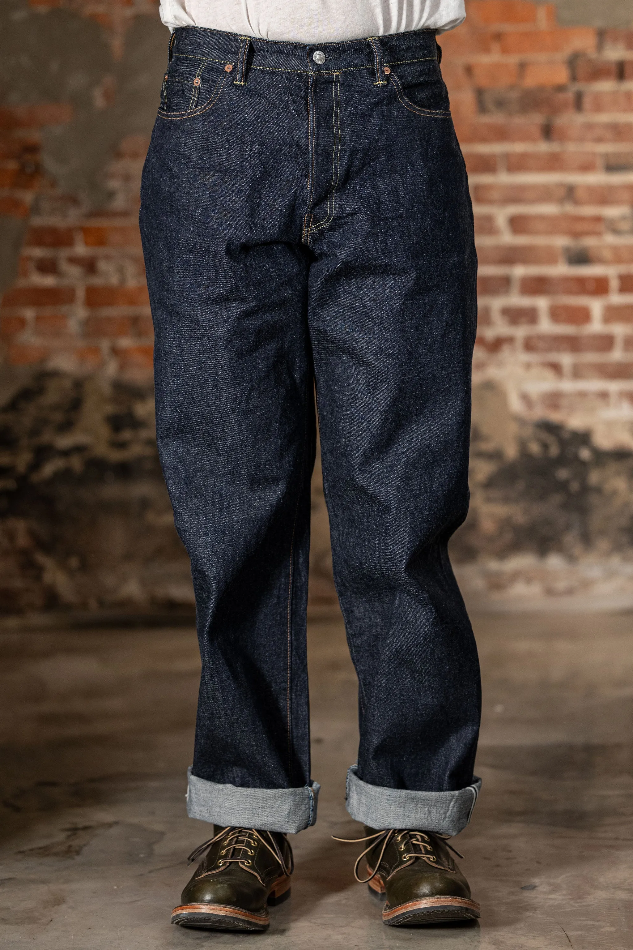 TCB Jeans Baggy 50's Jeans - 13.5oz Denim One Wash sold by Franklin and Poe