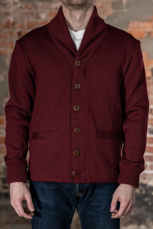 Dehen 1920 Shawl Sweater Coat - Burgundy sold by Franklin and Poe