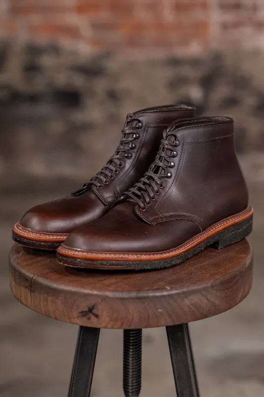 Alden 86062H Plain Toe Boot - Brown Chromexcel sold by Franklin and Poe
