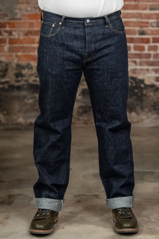 Omoto Denim 0615 13.5oz Denim Relaxed Fit - Indigo One-Washed sold by Franklin and Poe