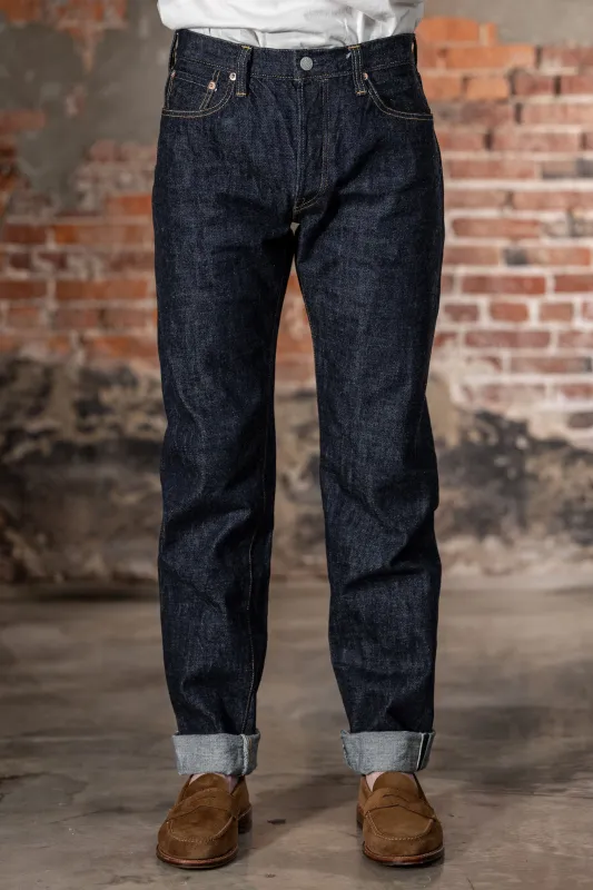 Omoto Denim 0415 13.5oz Denim Straight Fit - Indigo One-Washed sold by Franklin and Poe