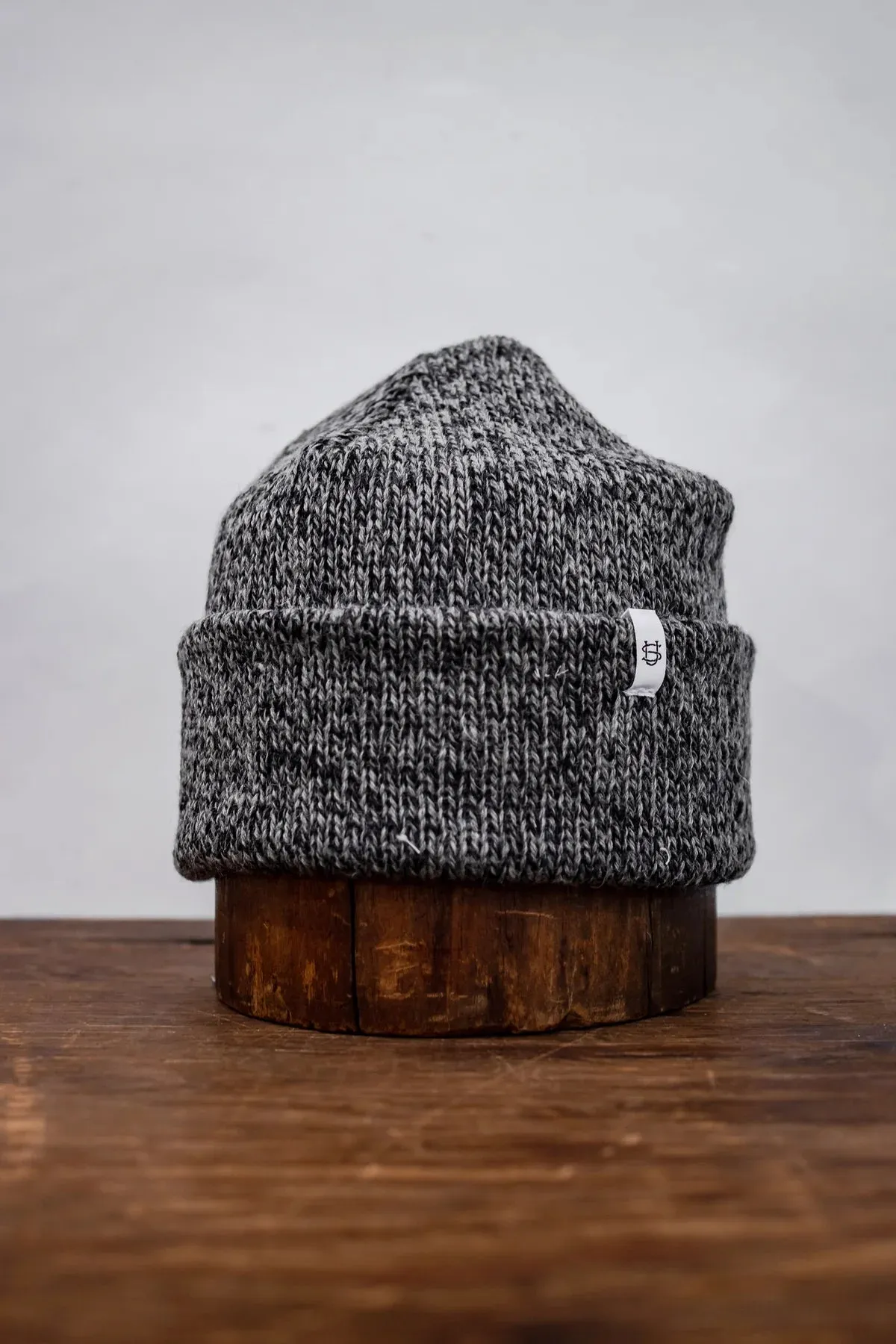Upstate Stock Ragg Wool Beanie - Charcoal Melange sold by Franklin and Poe