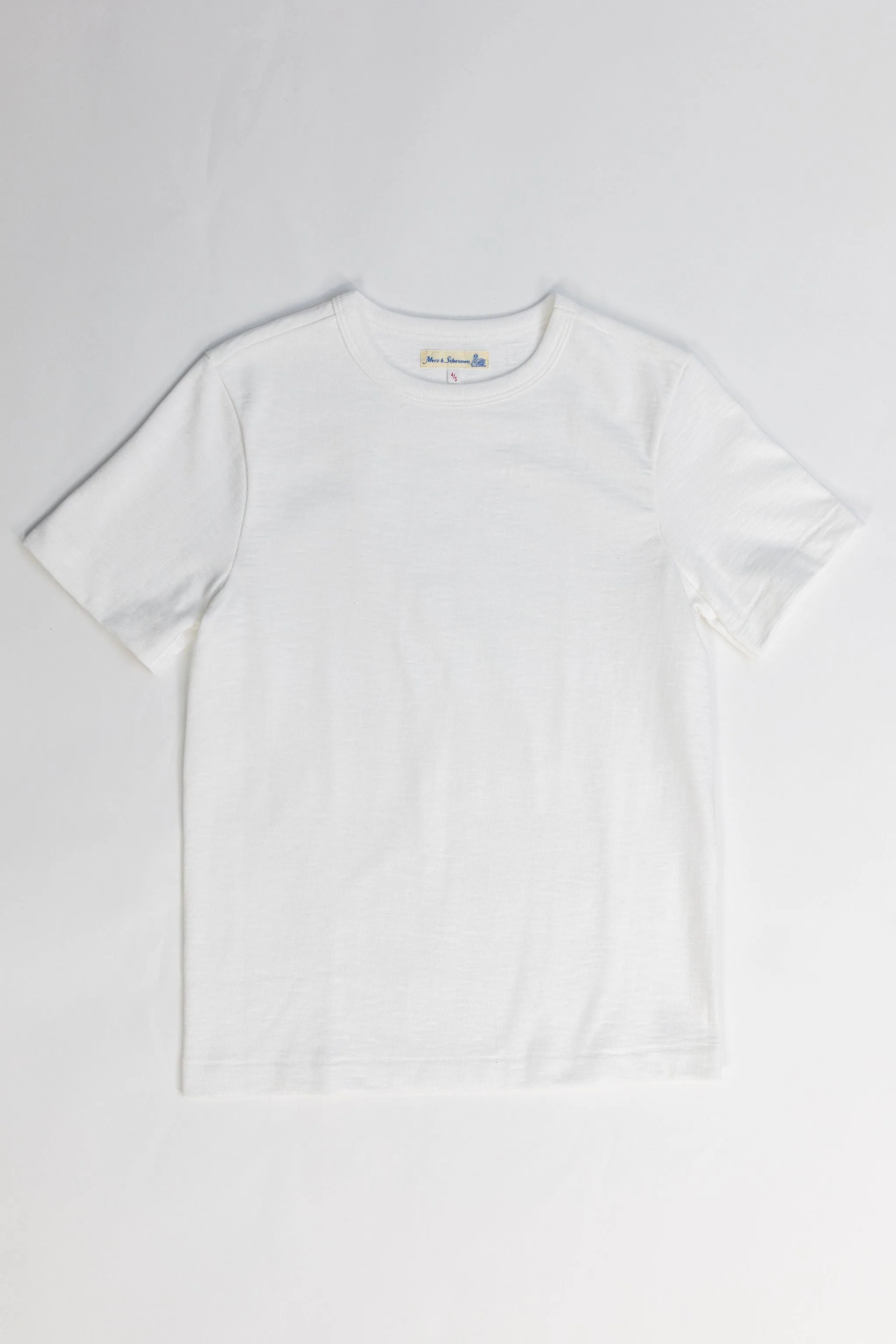 Merz b. Schwanen 2S14 Men's Crew Neck T-Shirt - White sold by Franklin and Poe product image thumbnail 3