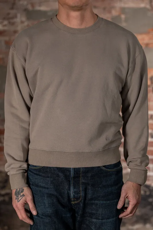 Merz b. Schwanen CREW01 Relaxed Cotton Fleece Sweatshirt - Faded Grain sold by Franklin and Poe