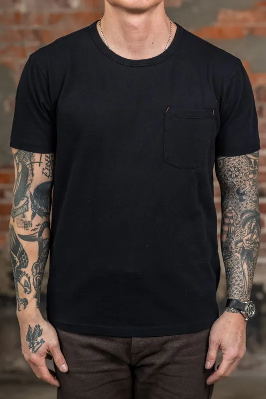 Freenote Cloth 9oz Pocket T-Shirt - Black sold by Franklin and Poe