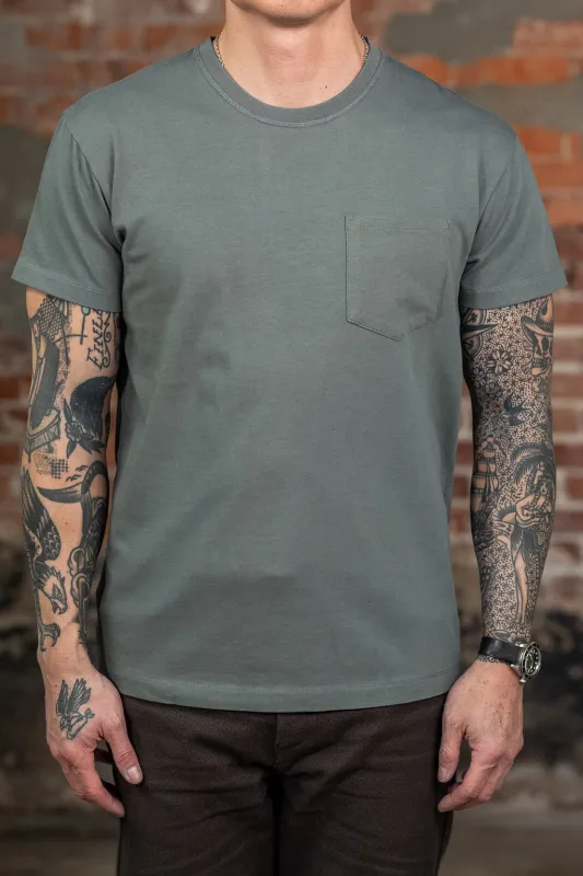 Freenote Cloth 13oz Pocket T-Shirt - Fog sold by Franklin and Poe