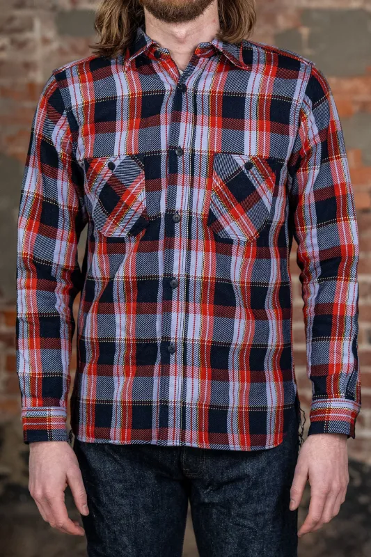 Samurai SIN25-01W Heavy Indigo Flannel - Purple sold by Franklin and Poe