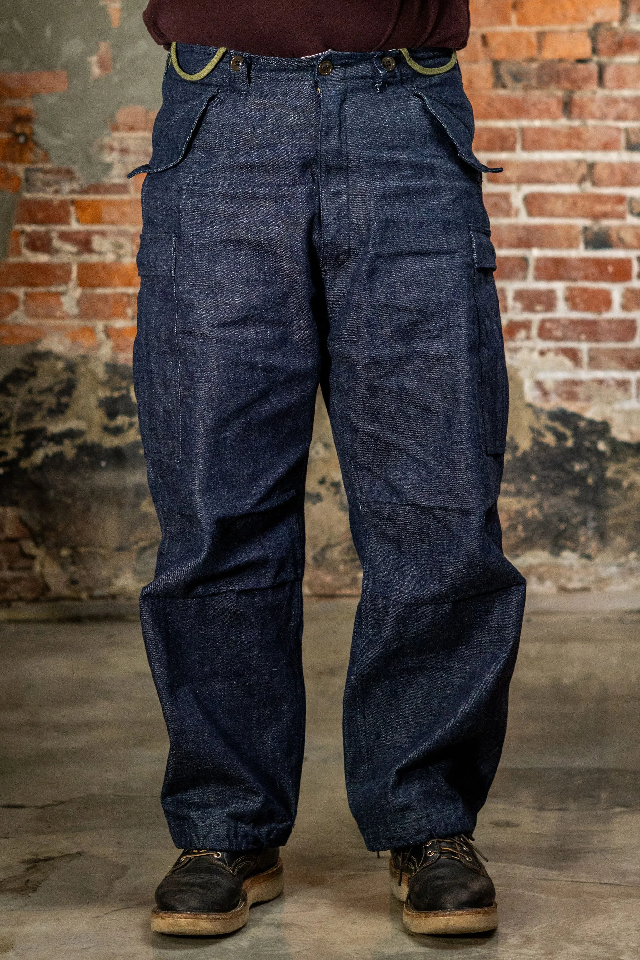 Buzz Rickson's BR42586 Trousers, Shell, Field, Type M-51 “Denim Civilian Model” sold by Franklin and Poe
