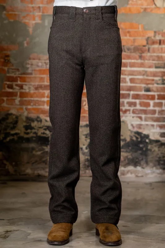 Freenote Cloth Duster Pant - Brown Wool sold by Franklin and Poe