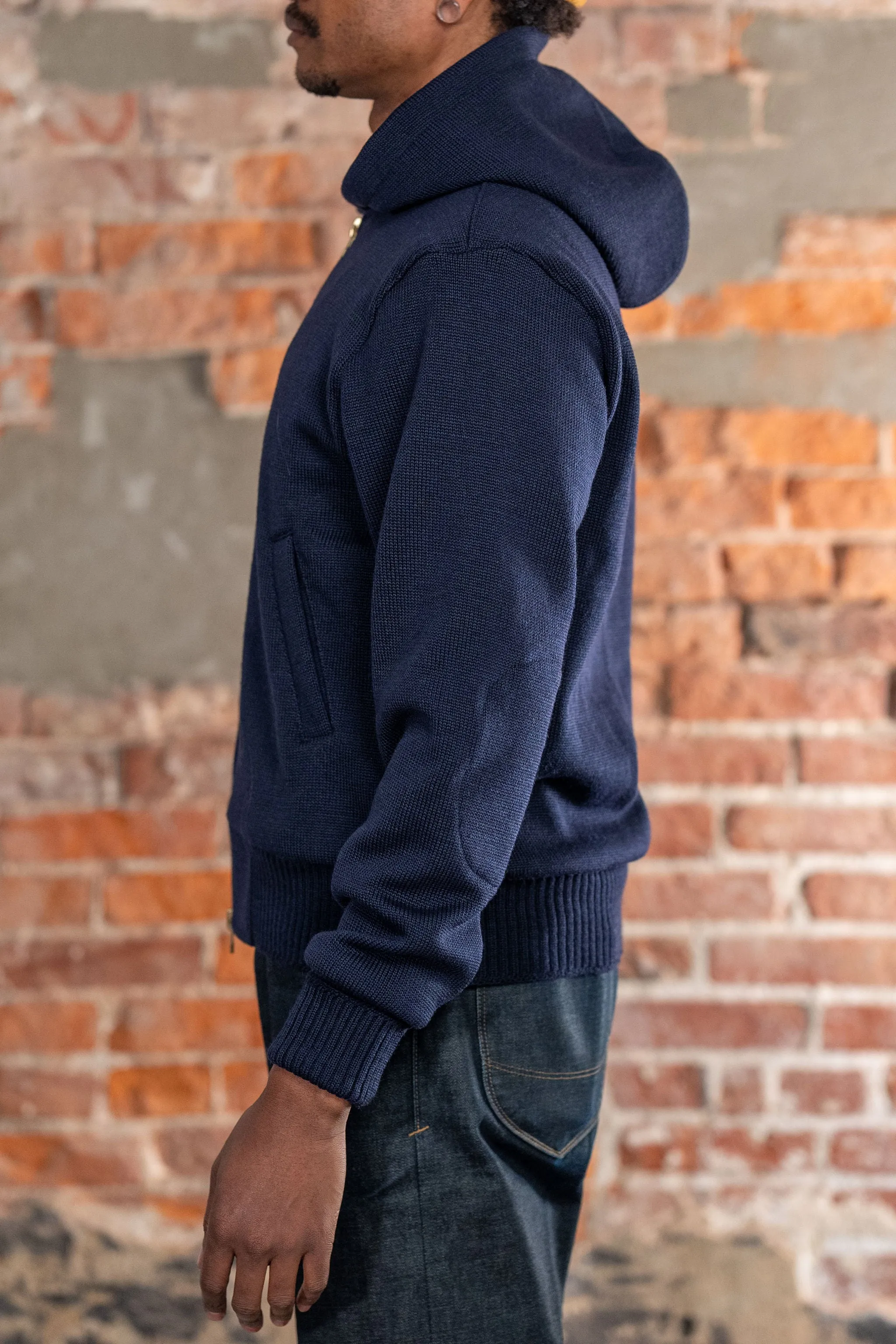 Dehen 1920 Full-Throttle Moto Hoodie - Dark Navy sold by Franklin and Poe product image thumbnail 2