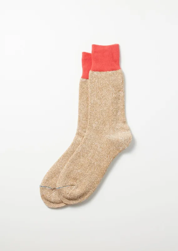 Rototo R1515 Double Face Crew - Bittersweet/Beige sold by Franklin and Poe