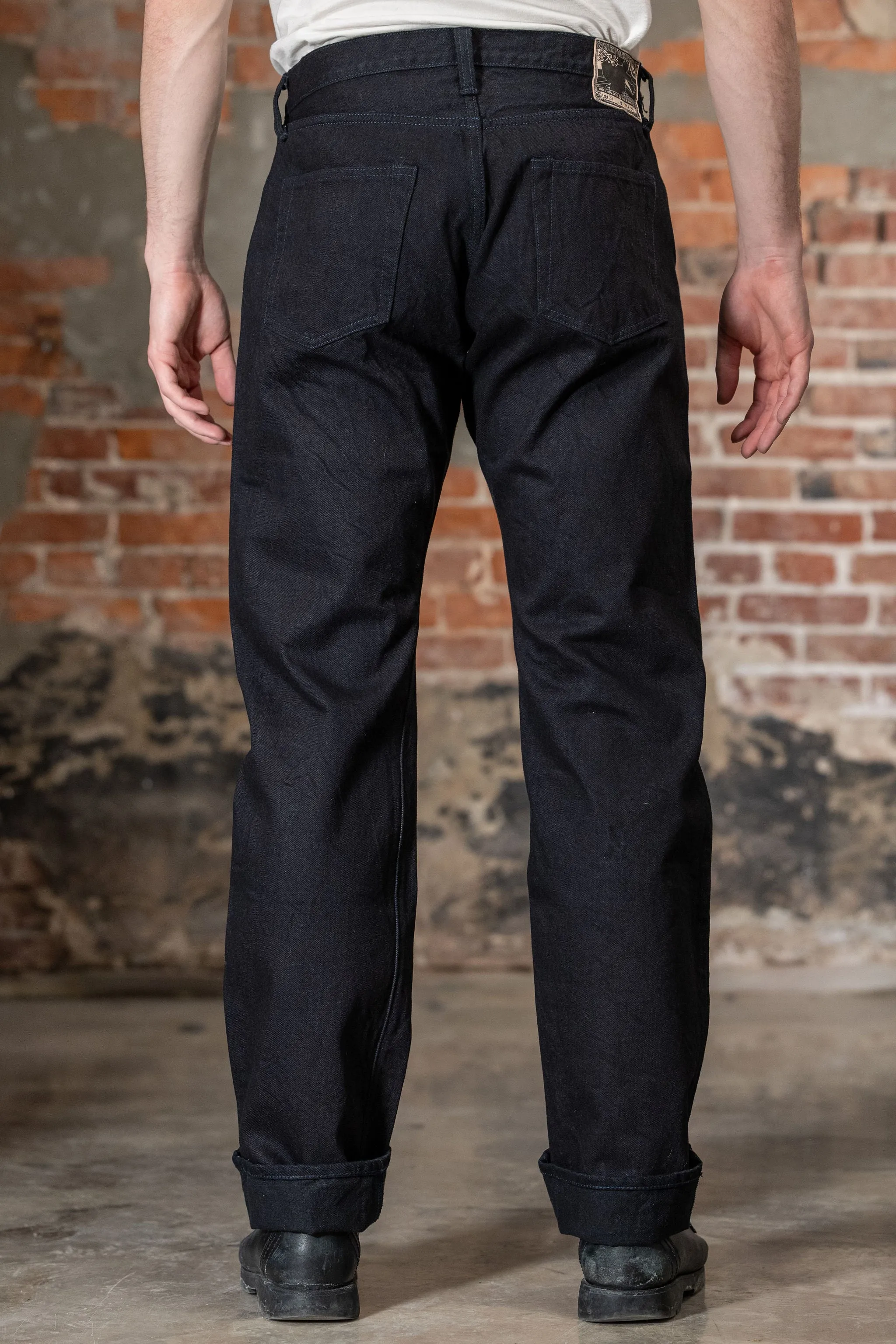 Samurai S0510XX-BOB Aoki Tachikage Regular Straight - 15oz Black-on-Blue Denim sold by Franklin and Poe product image thumbnail 3